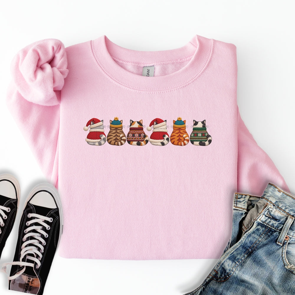 Christmas Sweater Cats Sweatshirt