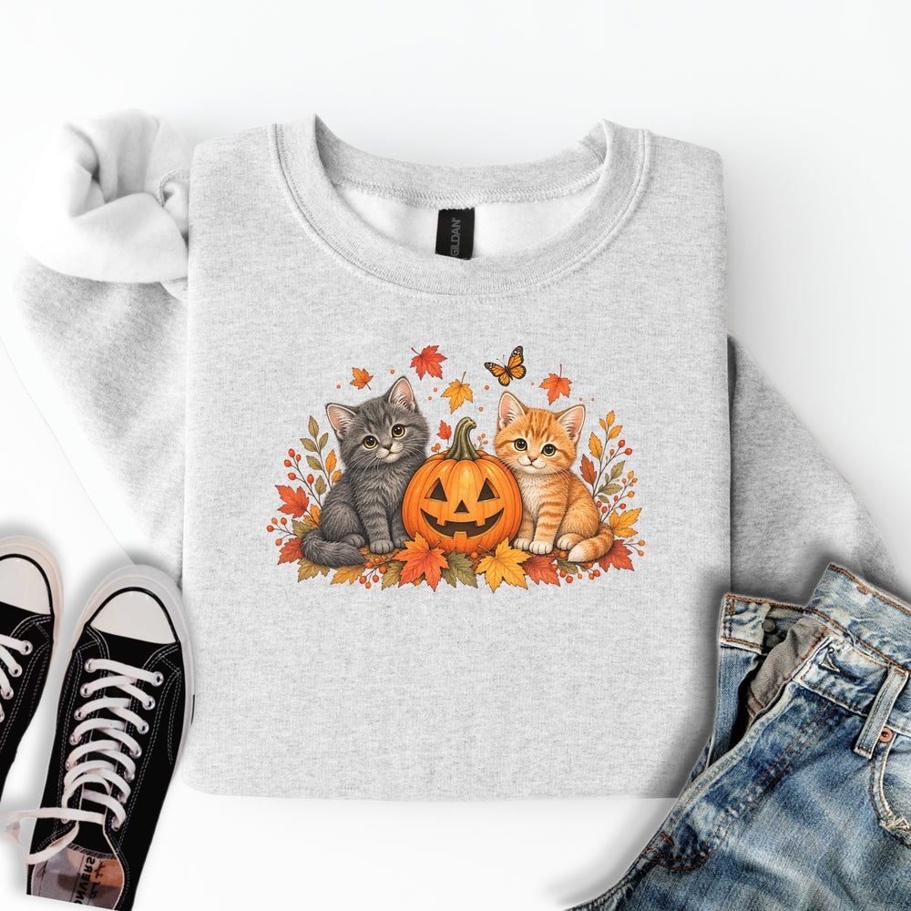 Cute Pumpkin Kittens Sweatshirt