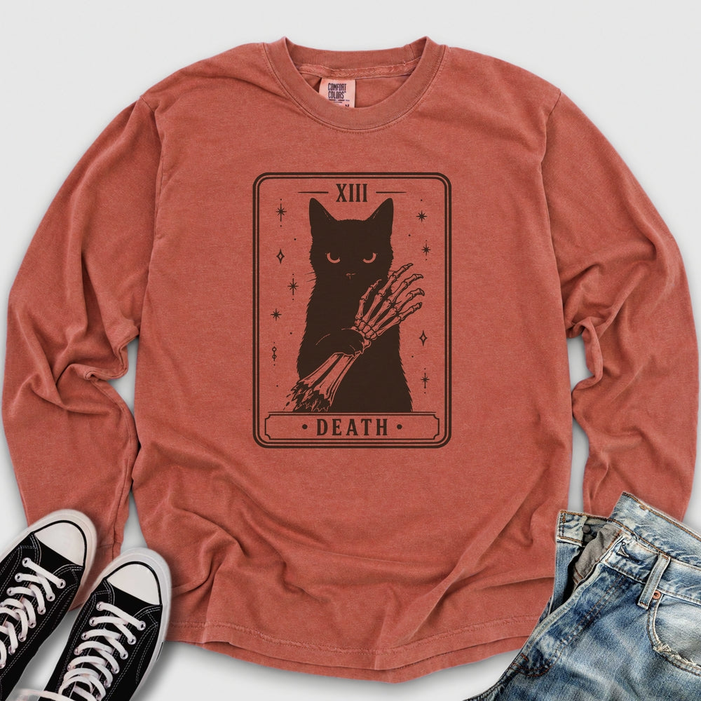 Death Cat Tarot Long Sleeve Tee