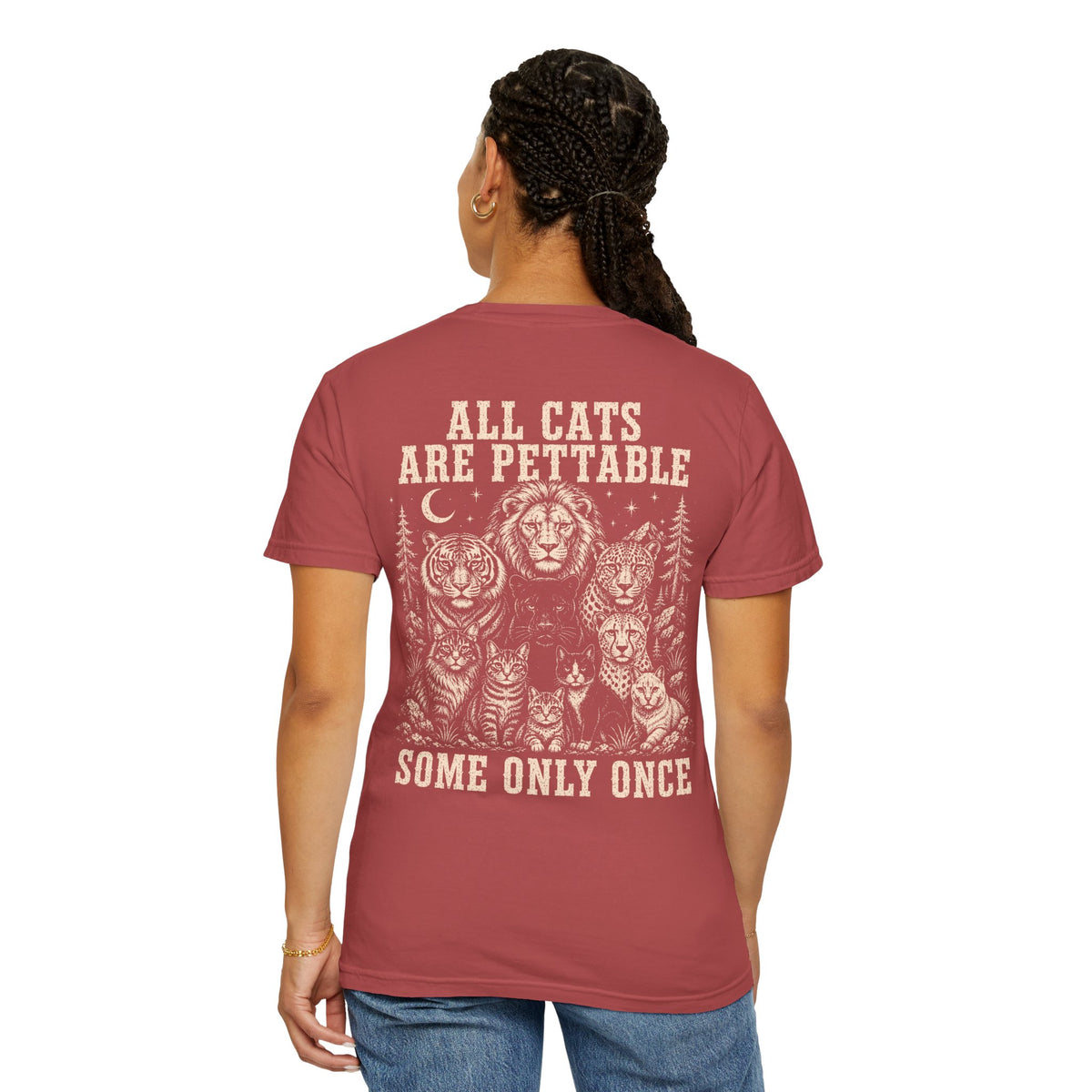 CUSTOM | All Cats Are Pettable II Relaxed Tee BACK PRINT
