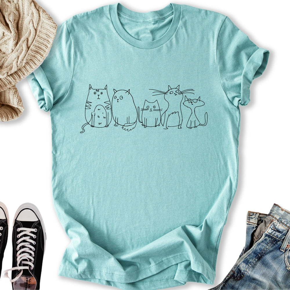 Vintage Cats Sketch Classic Tee