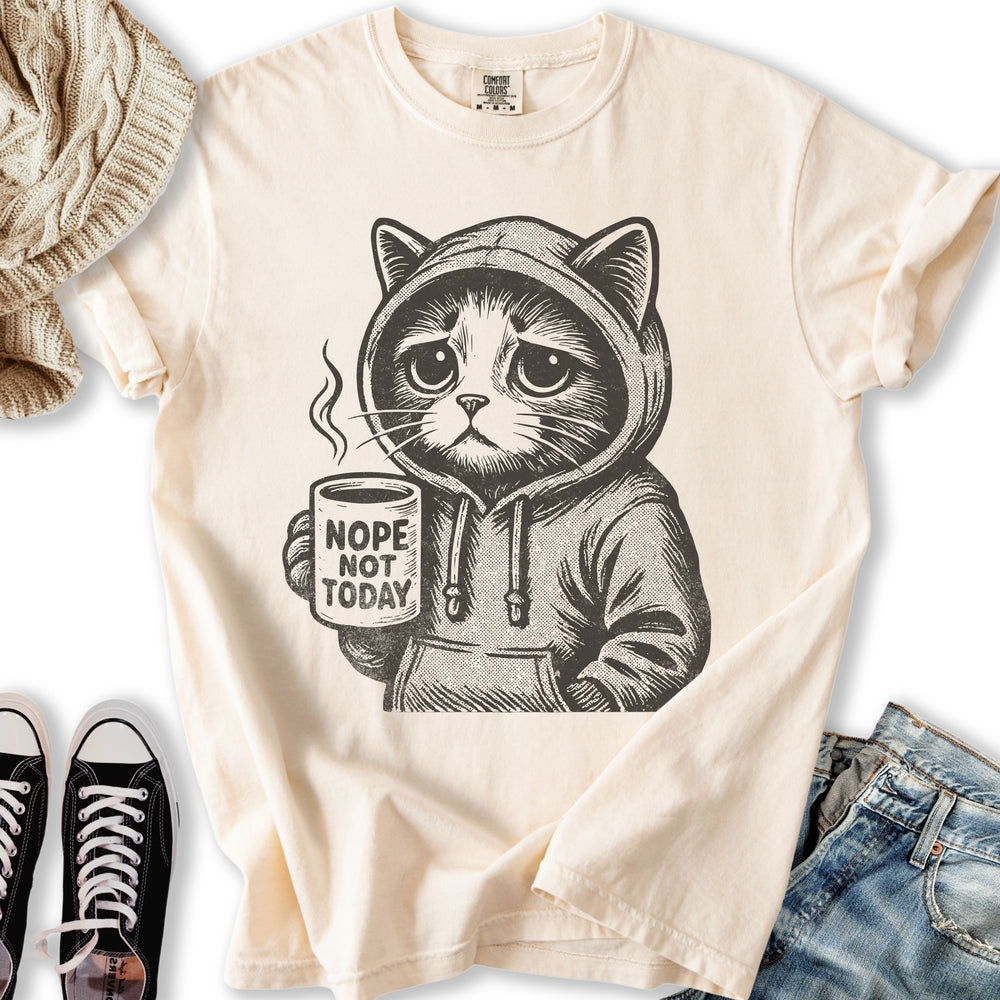 Nope Not Today Cat T-Shirt
