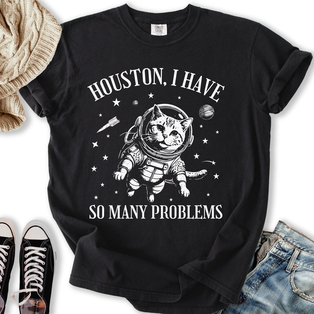 Houston Cat in Space T-shirt