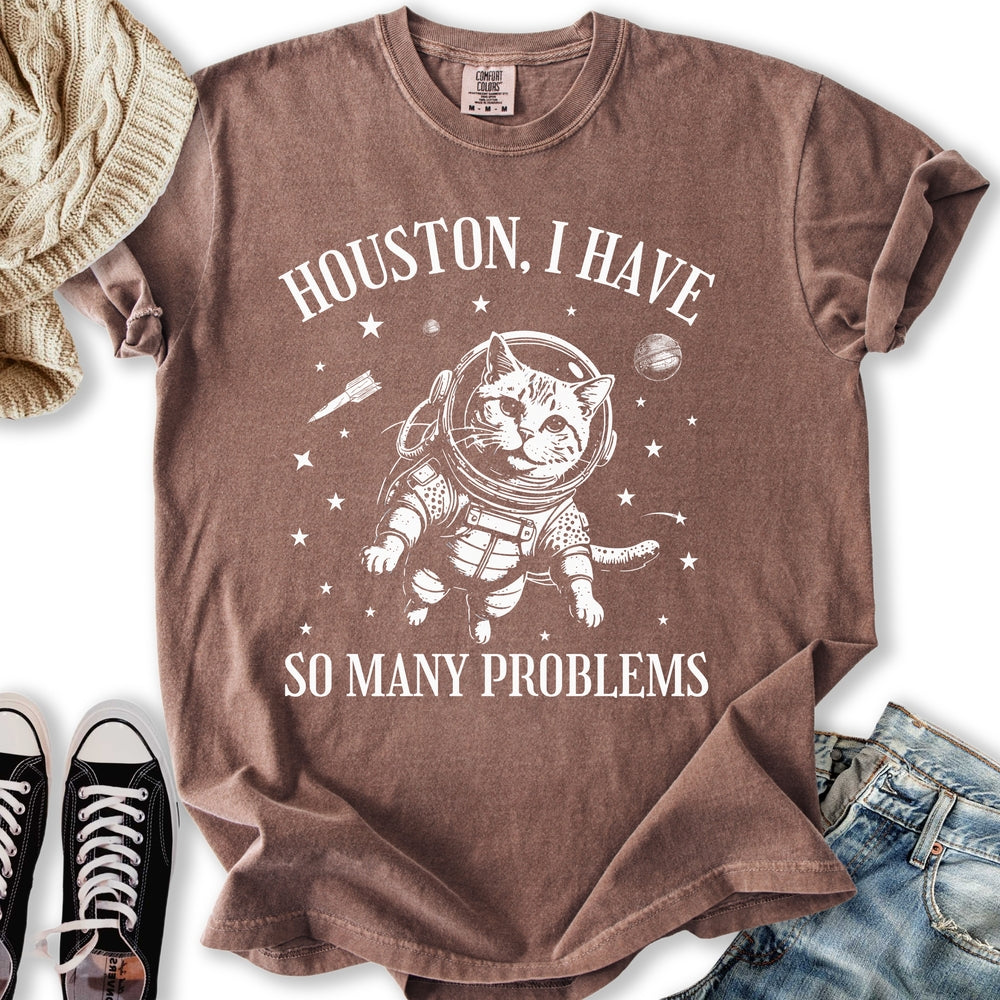 Houston Cat in Space T-shirt