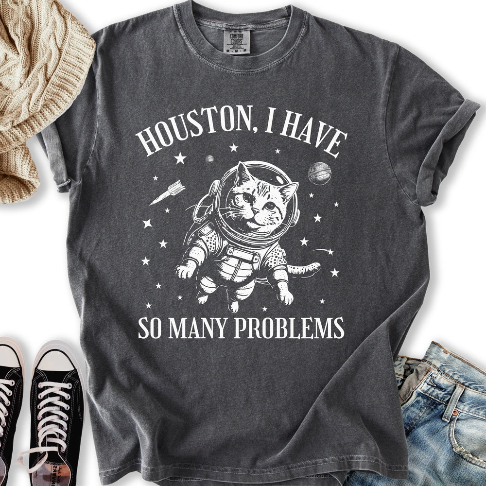 Houston Cat in Space T-shirt