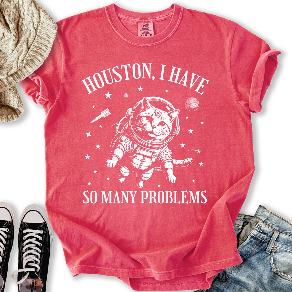 Houston Cat in Space T-shirt