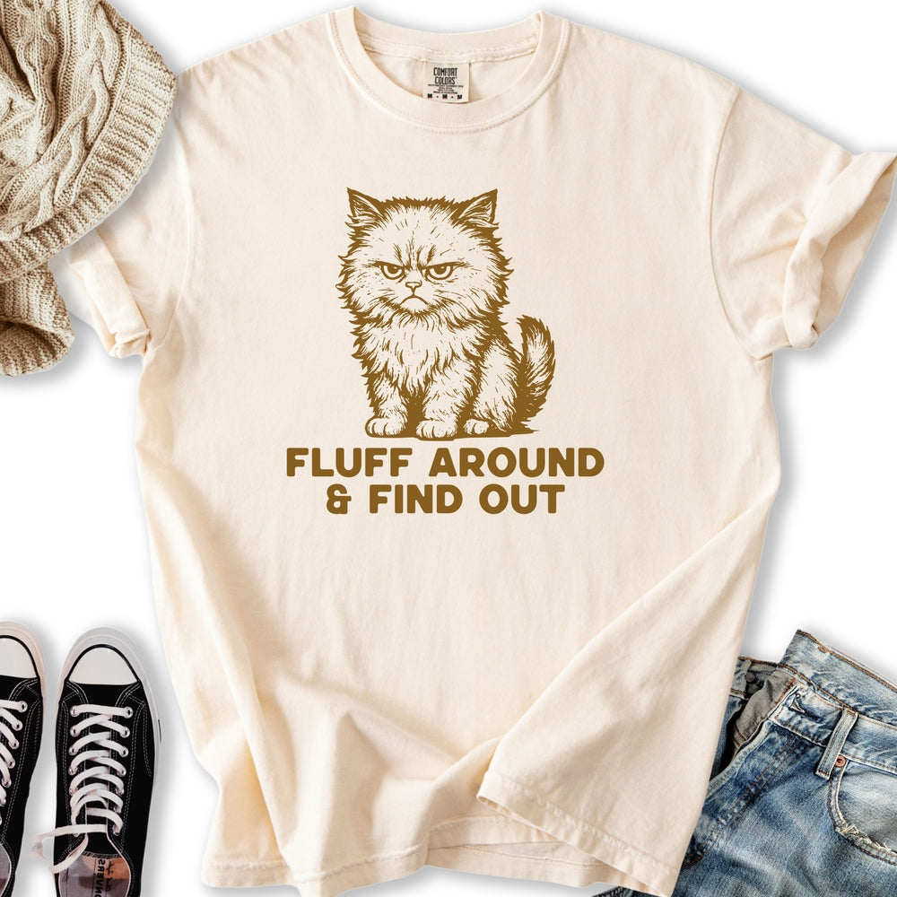 Fluff Around Cat T-shirt