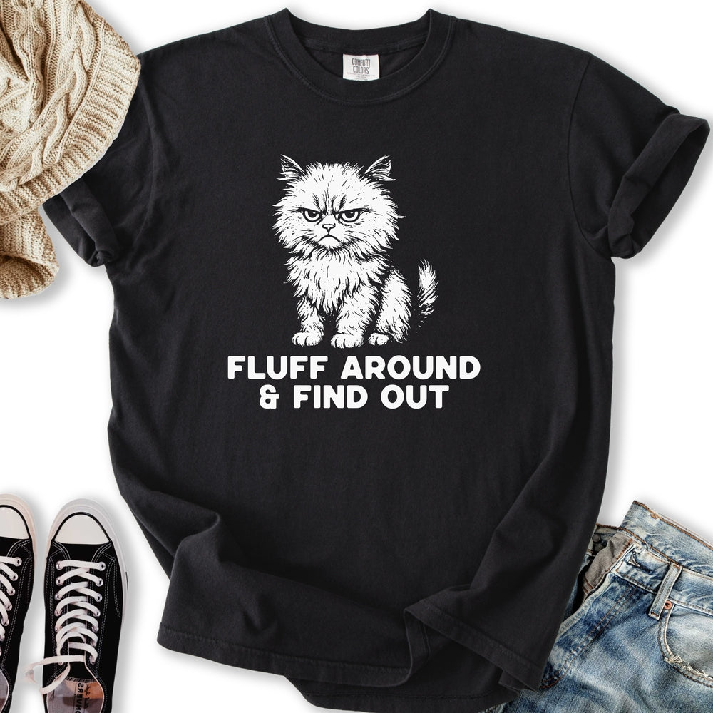 Fluff Around Cat T-shirt
