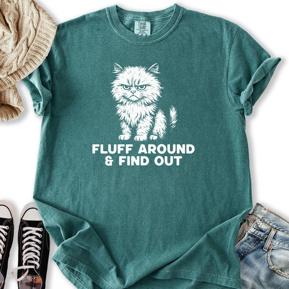 Fluff Around Cat T-shirt