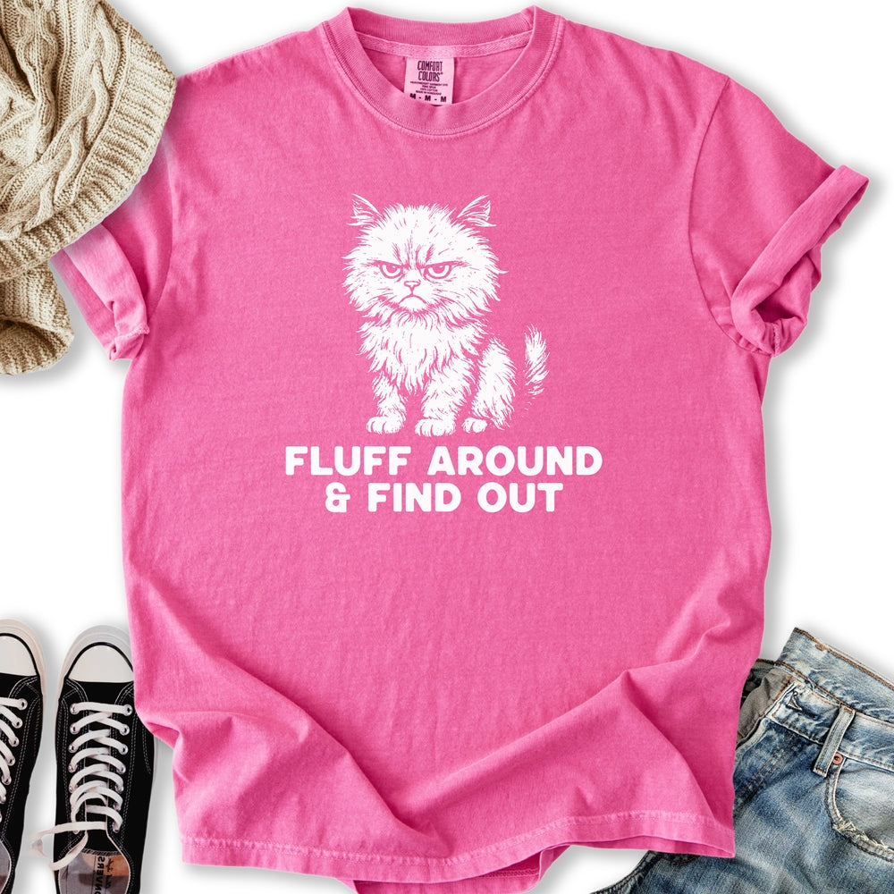 Fluff Around Cat T-shirt