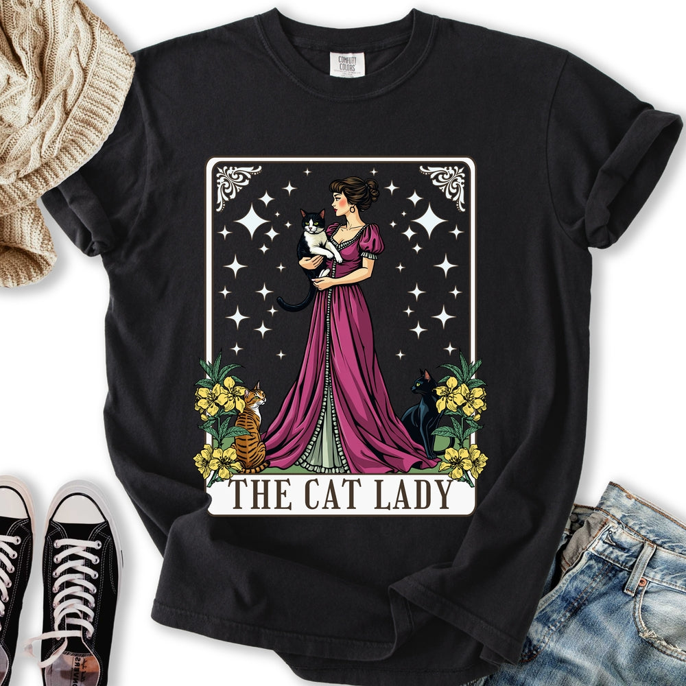 The Cat Lady Tarot T-shirt
