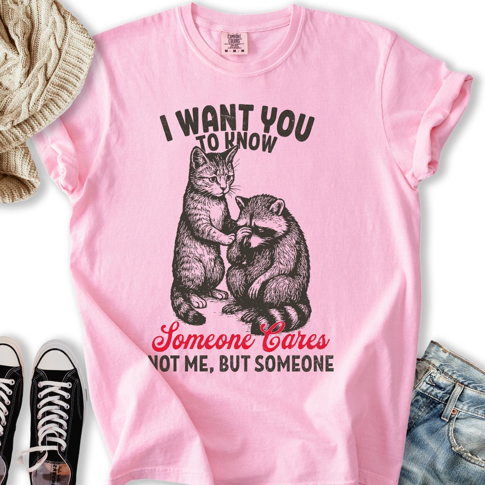 Someone Cares Cat T-shirt