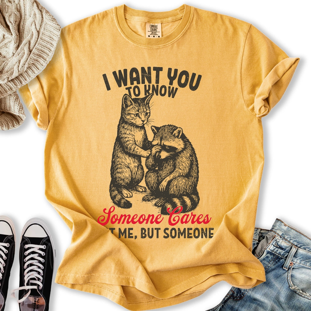 Someone Cares Cat T-shirt