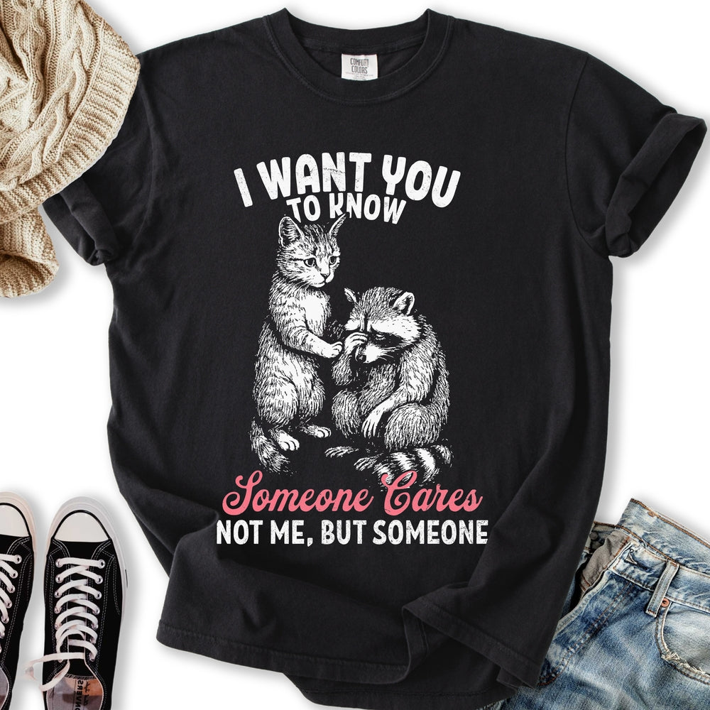 Someone Cares Cat T-shirt