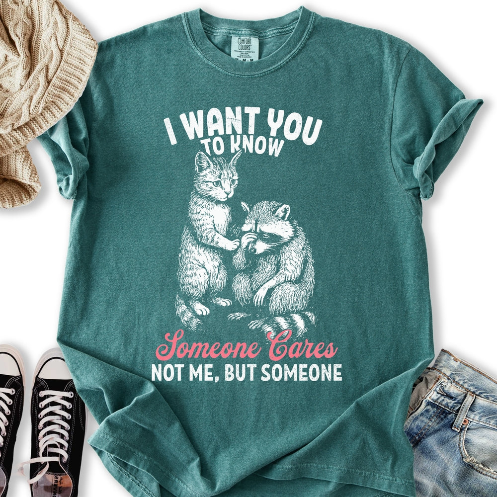 Someone Cares Cat T-shirt