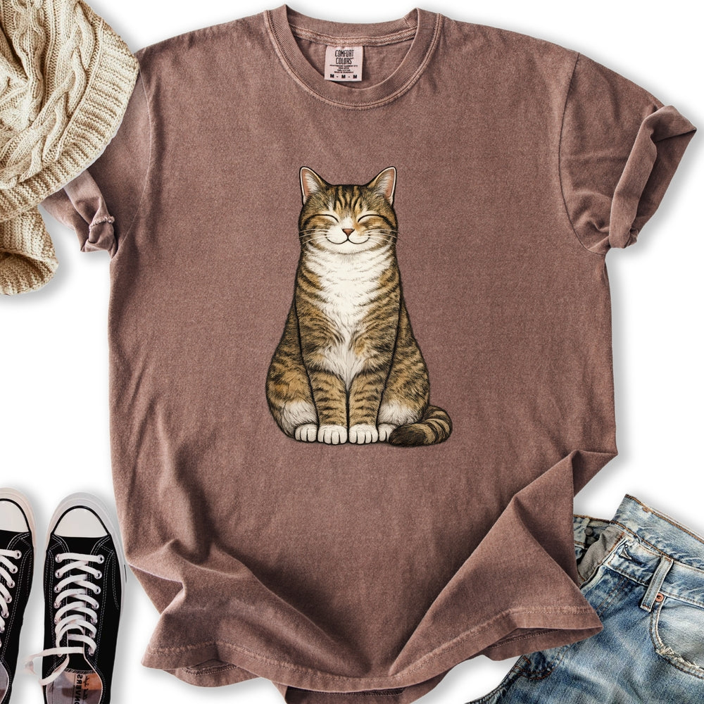 Smiling Brown Mackerel Tabby T-Shirt