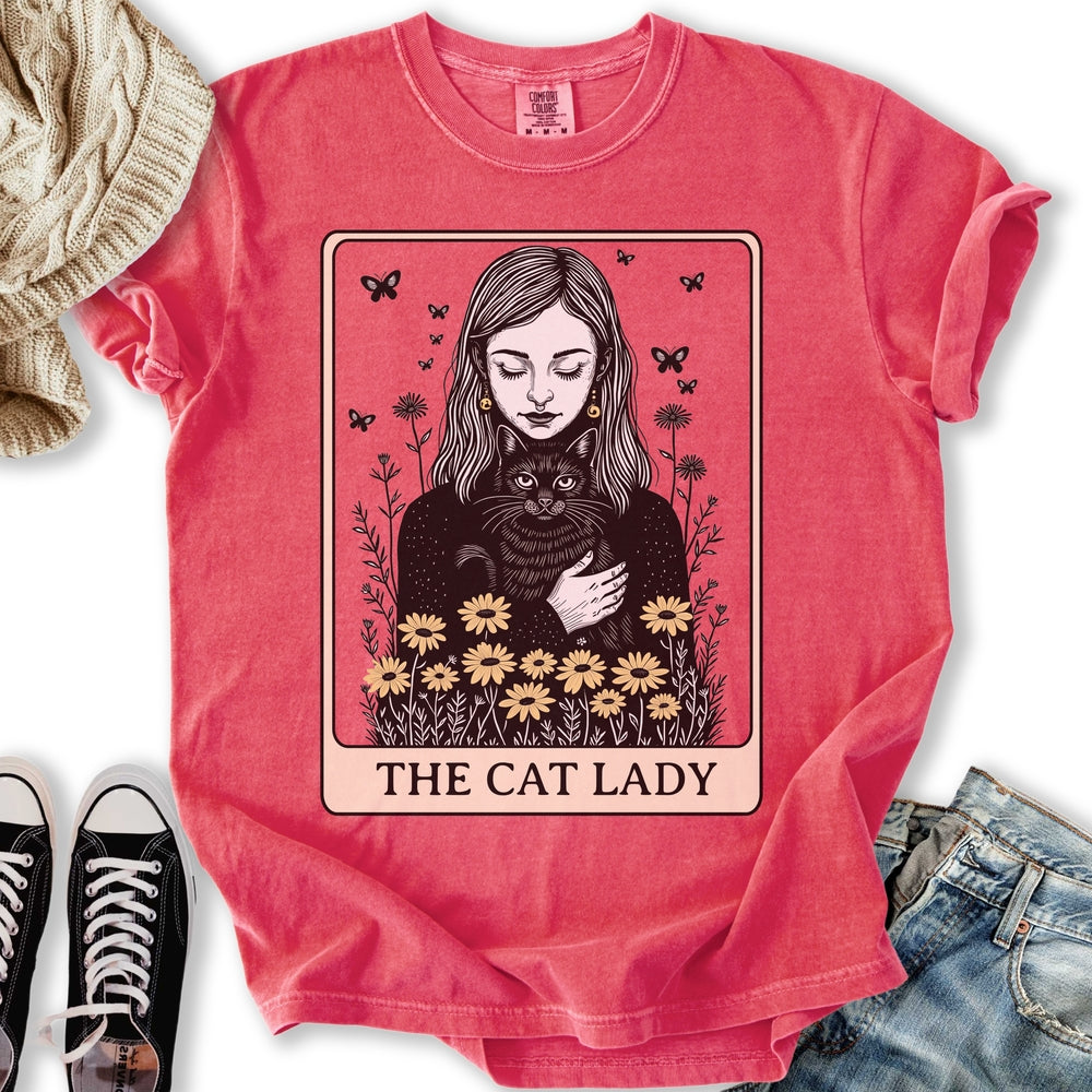 The Black Cat Lady Tarot T-shirt