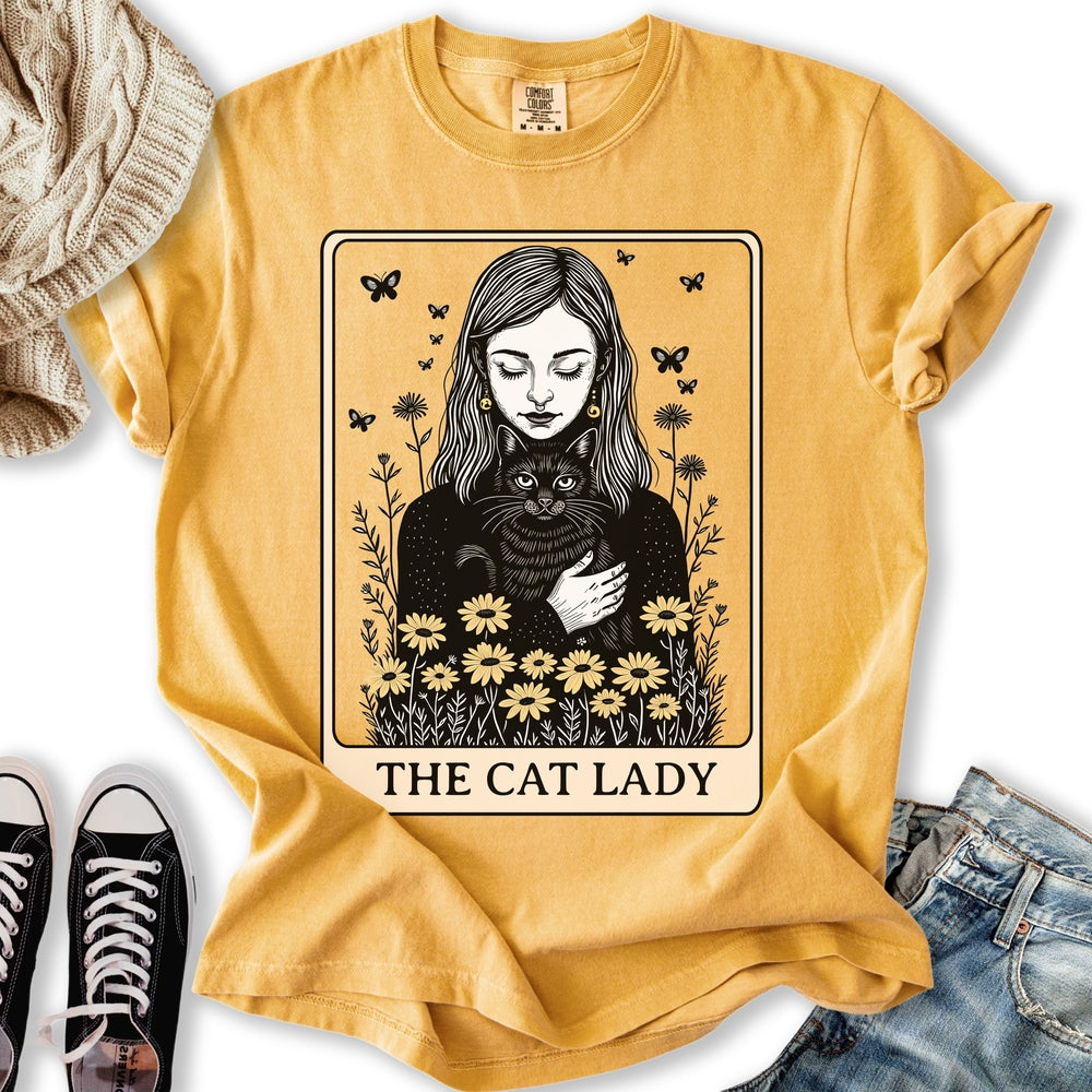 The Black Cat Lady Tarot T-shirt