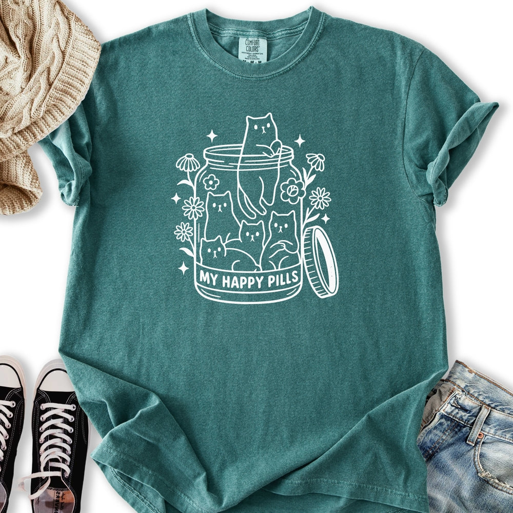 Happy Pills Cat T-shirt
