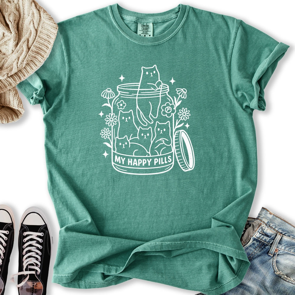 Happy Pills Cat T-shirt