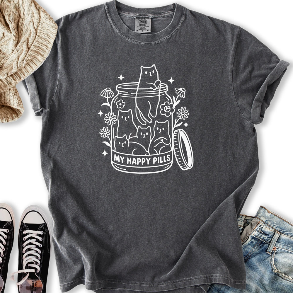 Happy Pills Cat T-shirt