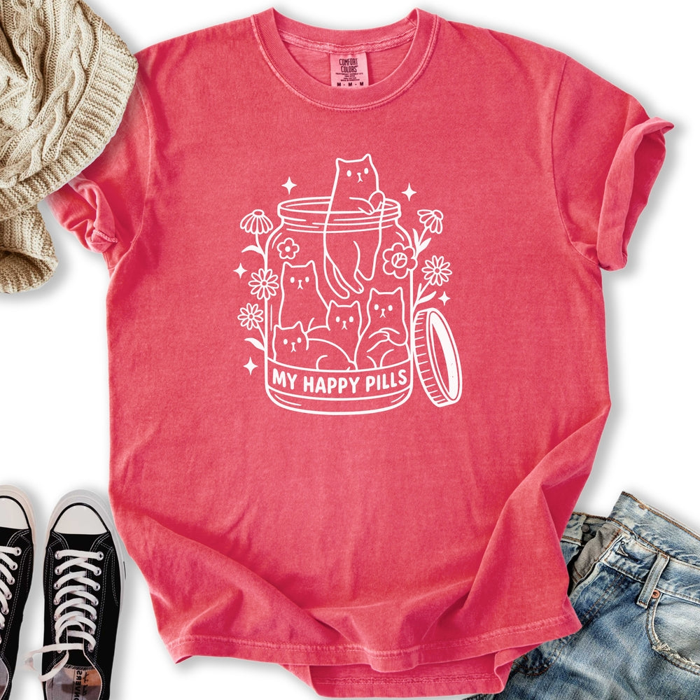 Happy Pills Cat T-shirt