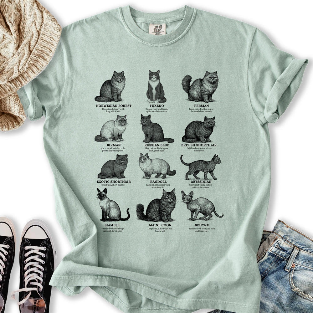 Vintage Cat Breeds T-Shirt
