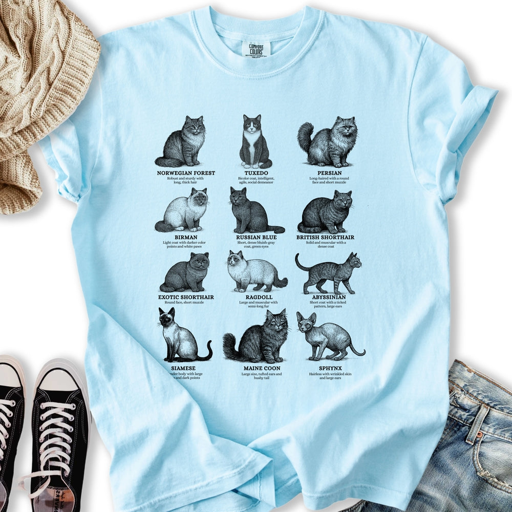 Vintage Cat Breeds T-Shirt