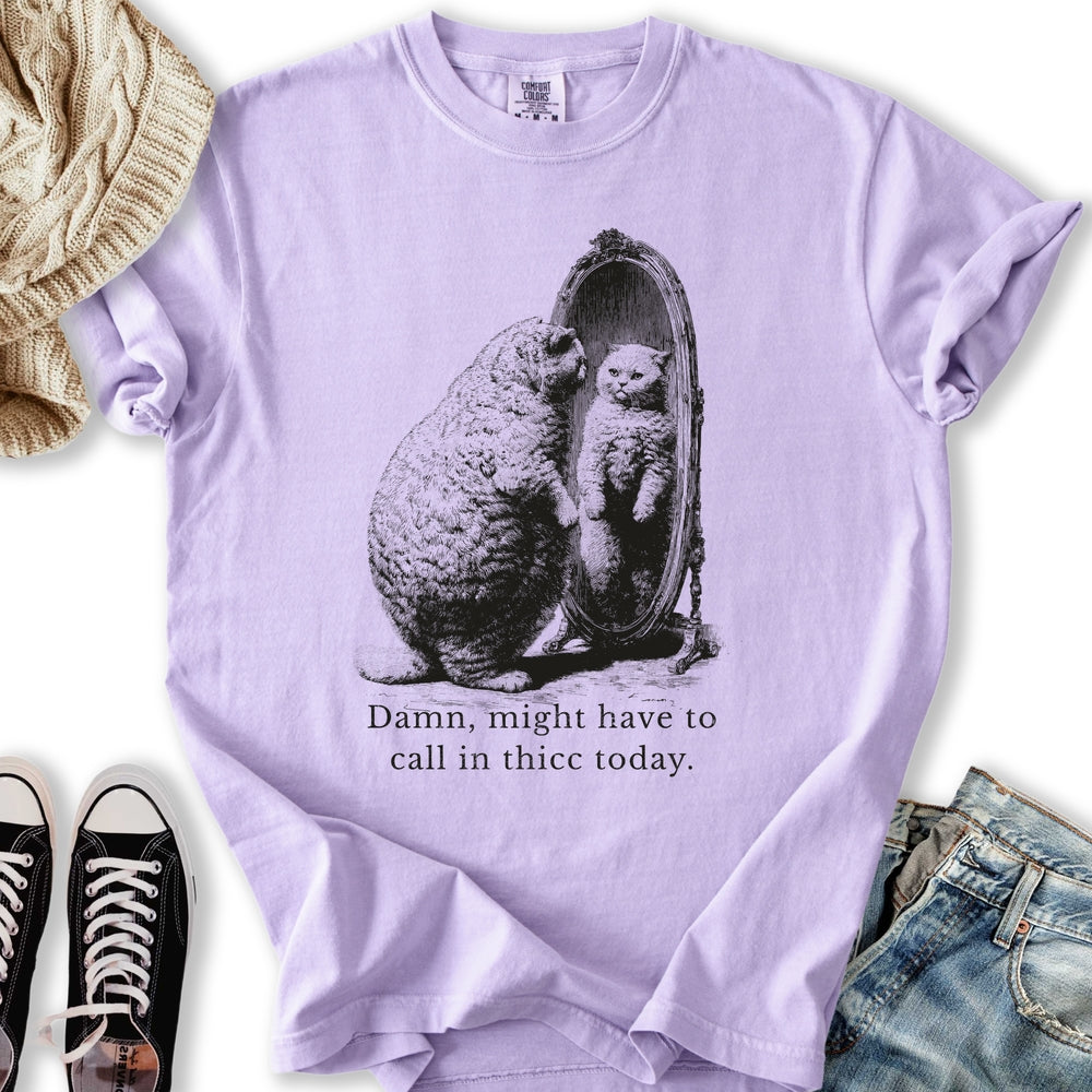 Call In Thicc Cat T-shirt