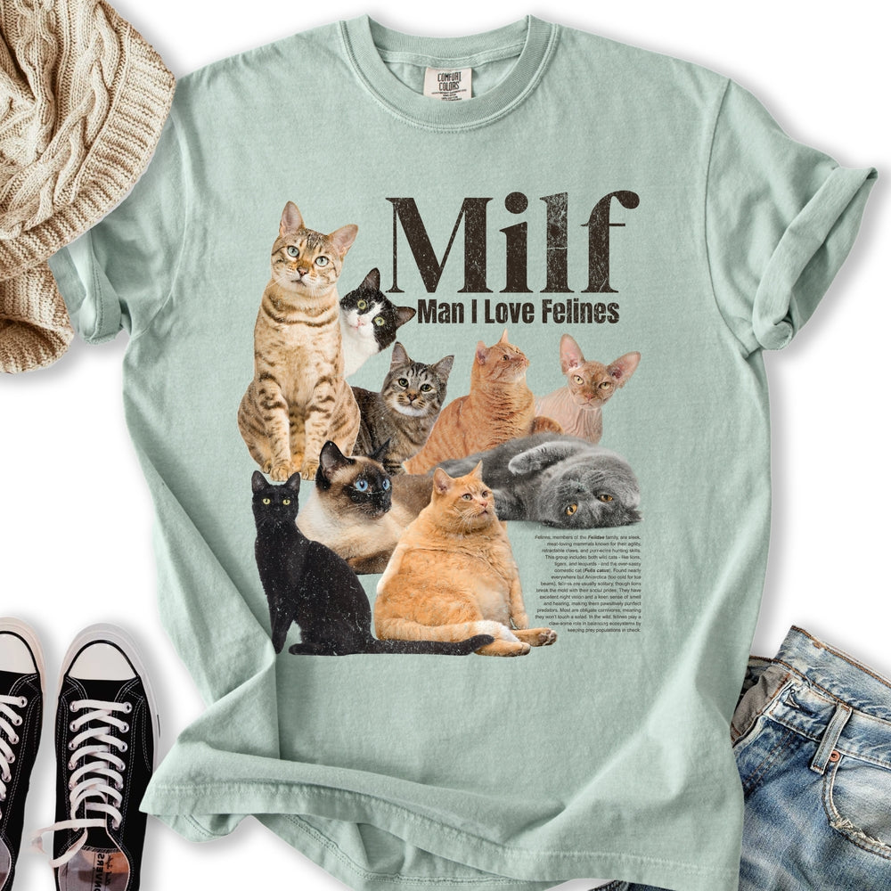 Vintage Cat Milf T-shirt