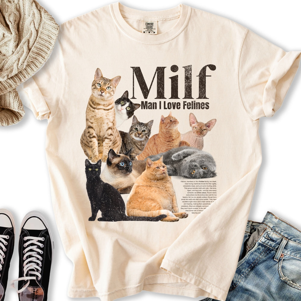 Vintage Cat Milf T-shirt