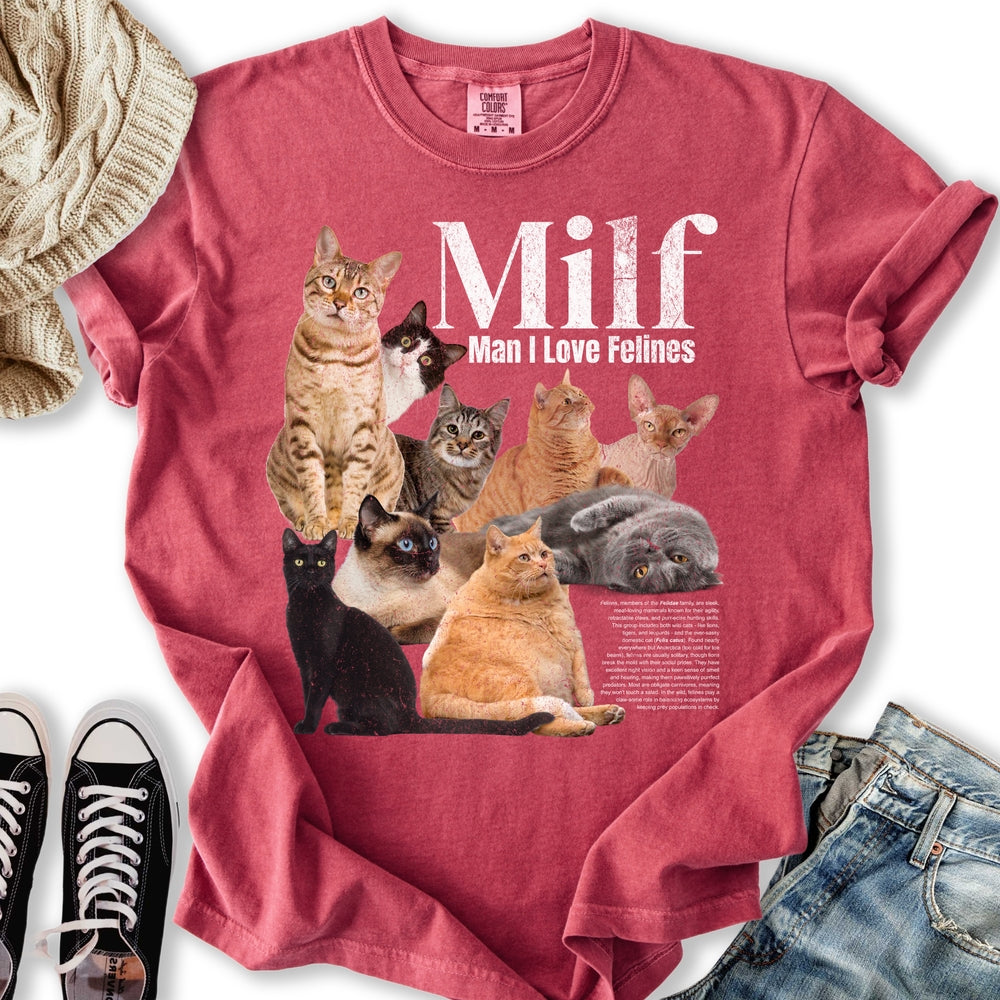 Vintage Cat Milf T-shirt