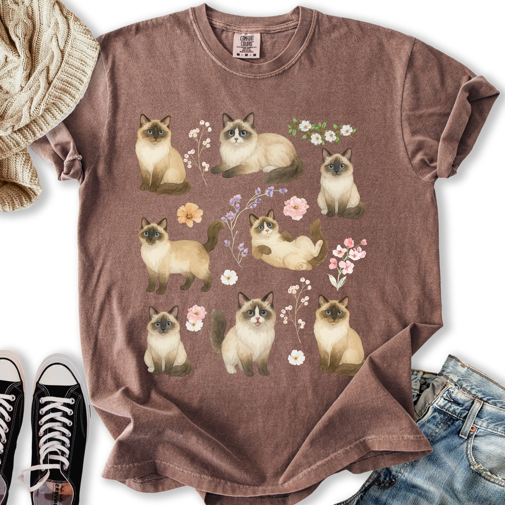 Boho Floral Ragdoll T-shirt