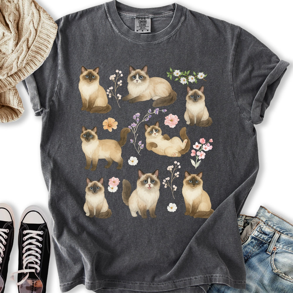 Boho Floral Ragdoll T-shirt