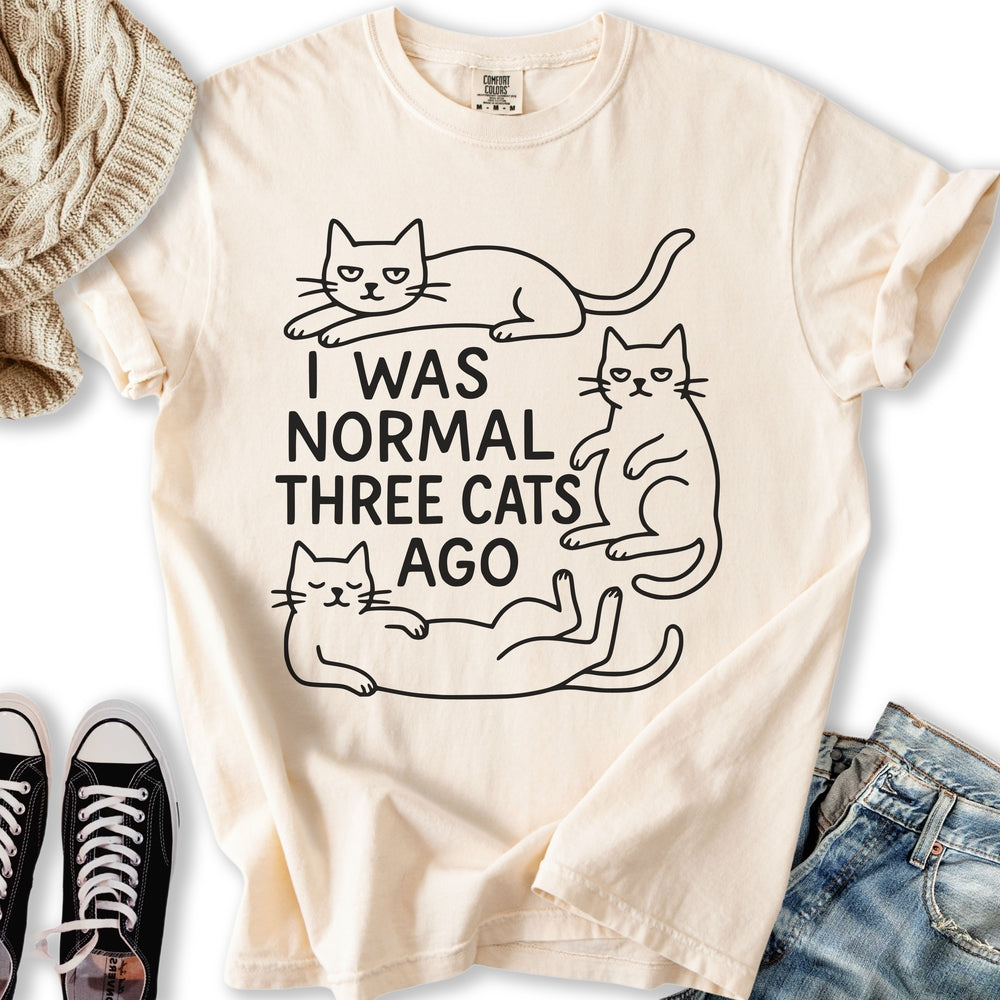 I was Normal Cat T-shirt