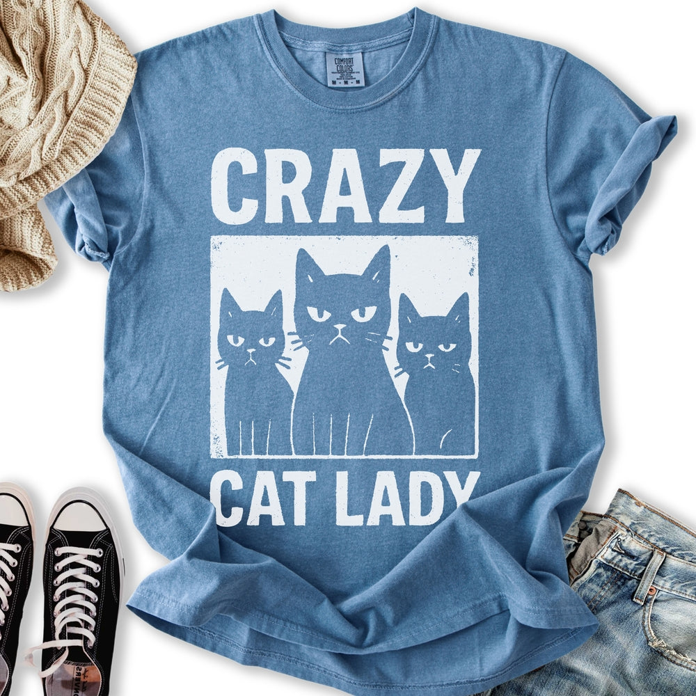 Crazy Cat Lady Grunge T-Shirt