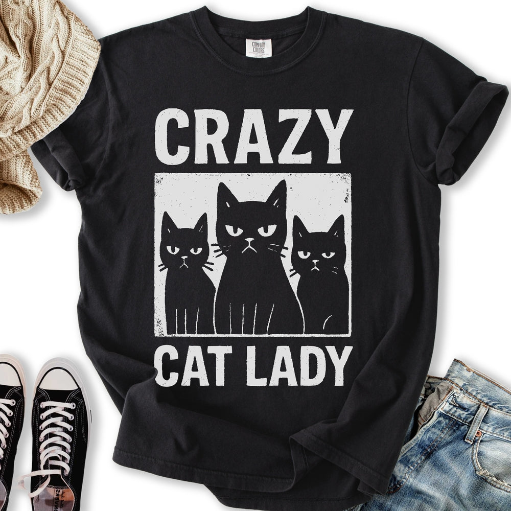 Crazy Cat Lady Grunge T-Shirt