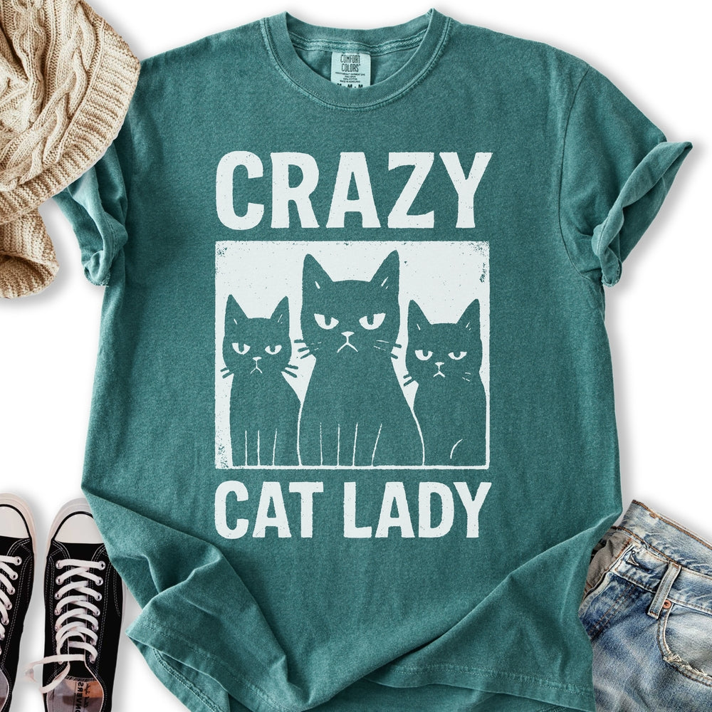 Crazy Cat Lady Grunge T-Shirt
