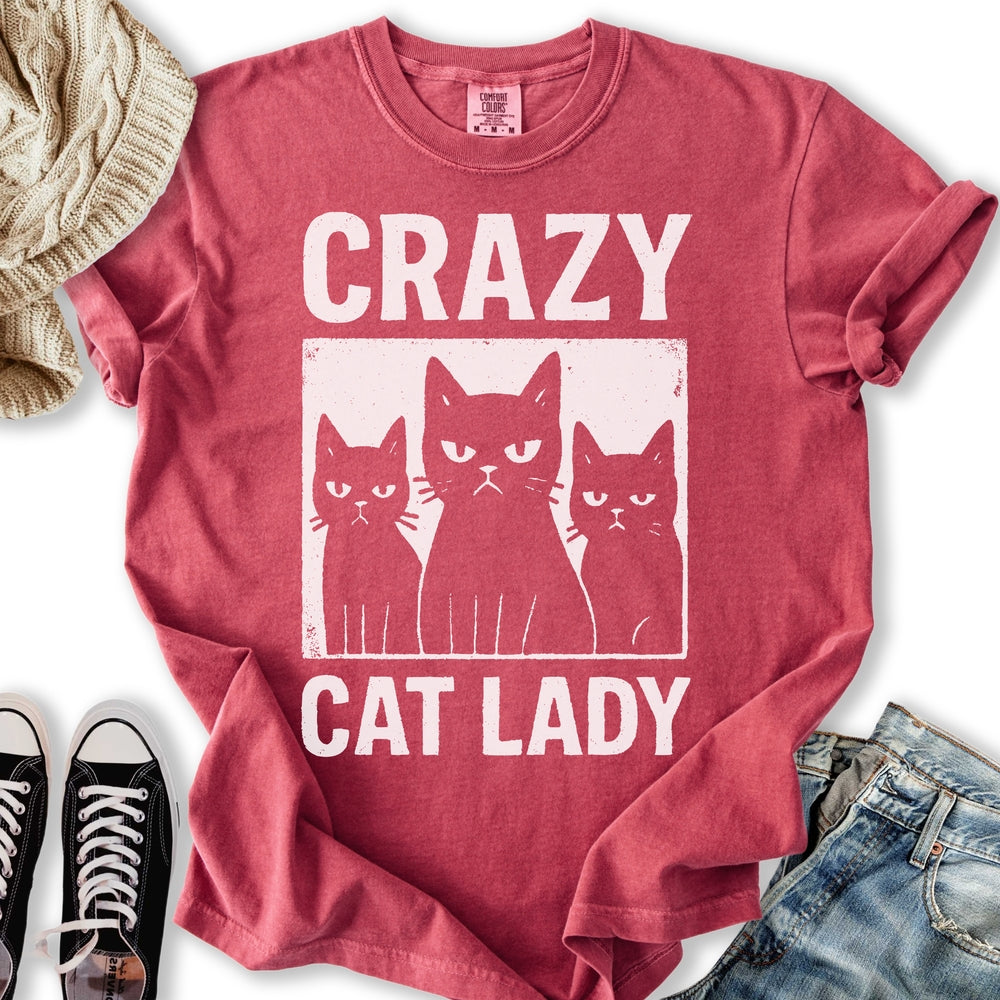 Crazy Cat Lady Grunge T-Shirt