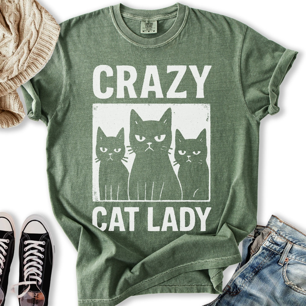 Crazy Cat Lady Grunge T-Shirt