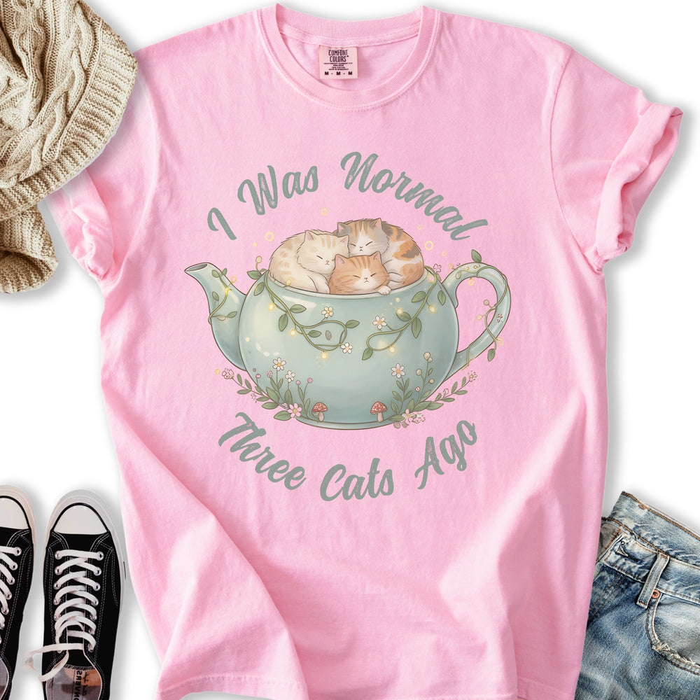 Three Cats Ago Teapot T-Shirt