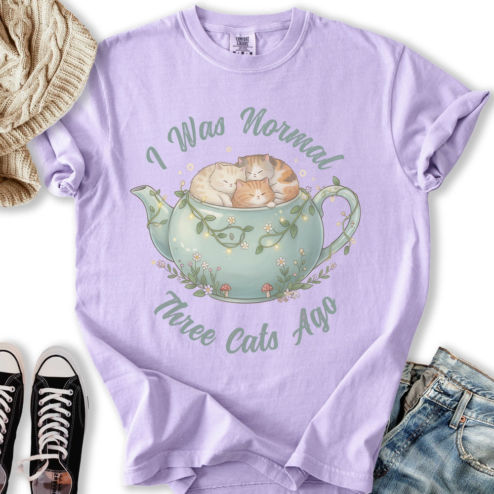 Three Cats Ago Teapot T-Shirt