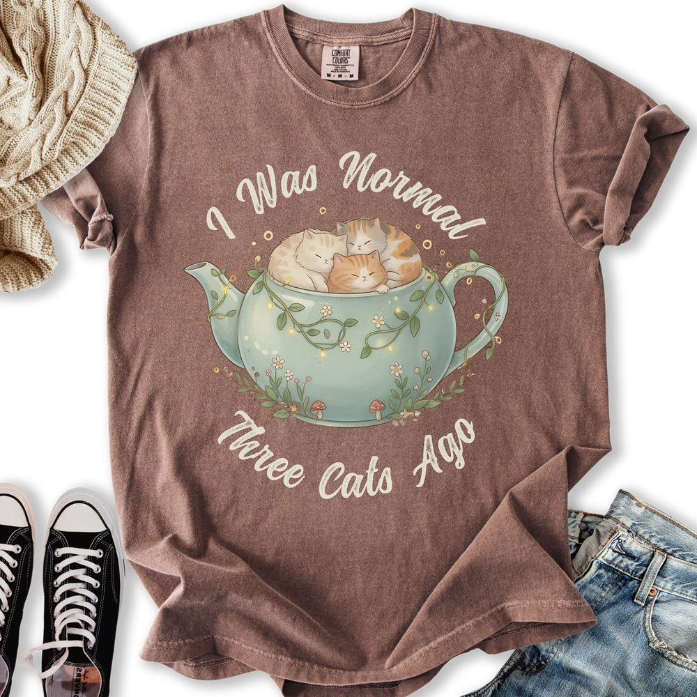 Three Cats Ago Teapot T-Shirt