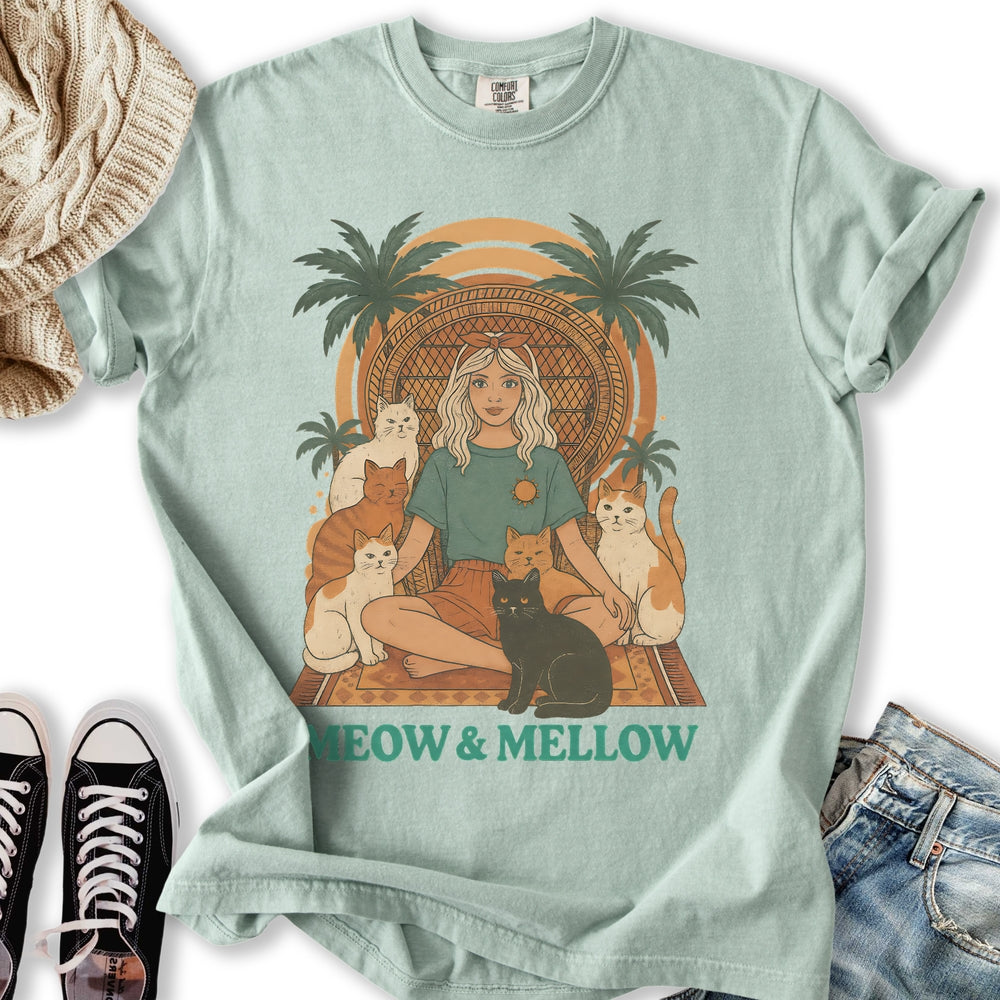 Meow and Mellow Cat T-Shirt