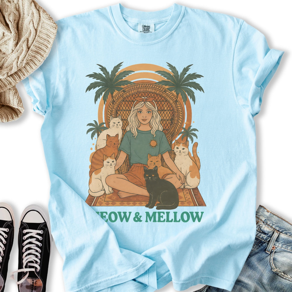 Meow and Mellow Cat T-Shirt