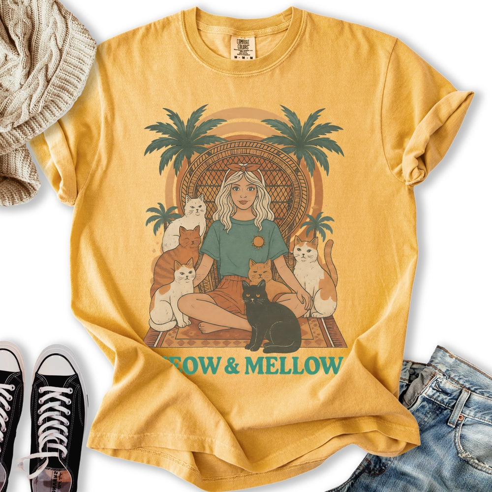 Meow and Mellow Cat T-Shirt