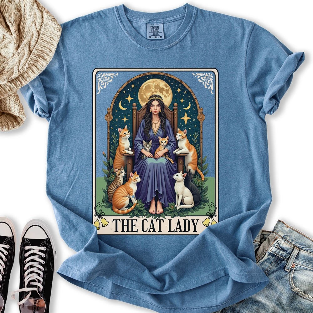 Ginger Cat Lady Tarot T-Shirt