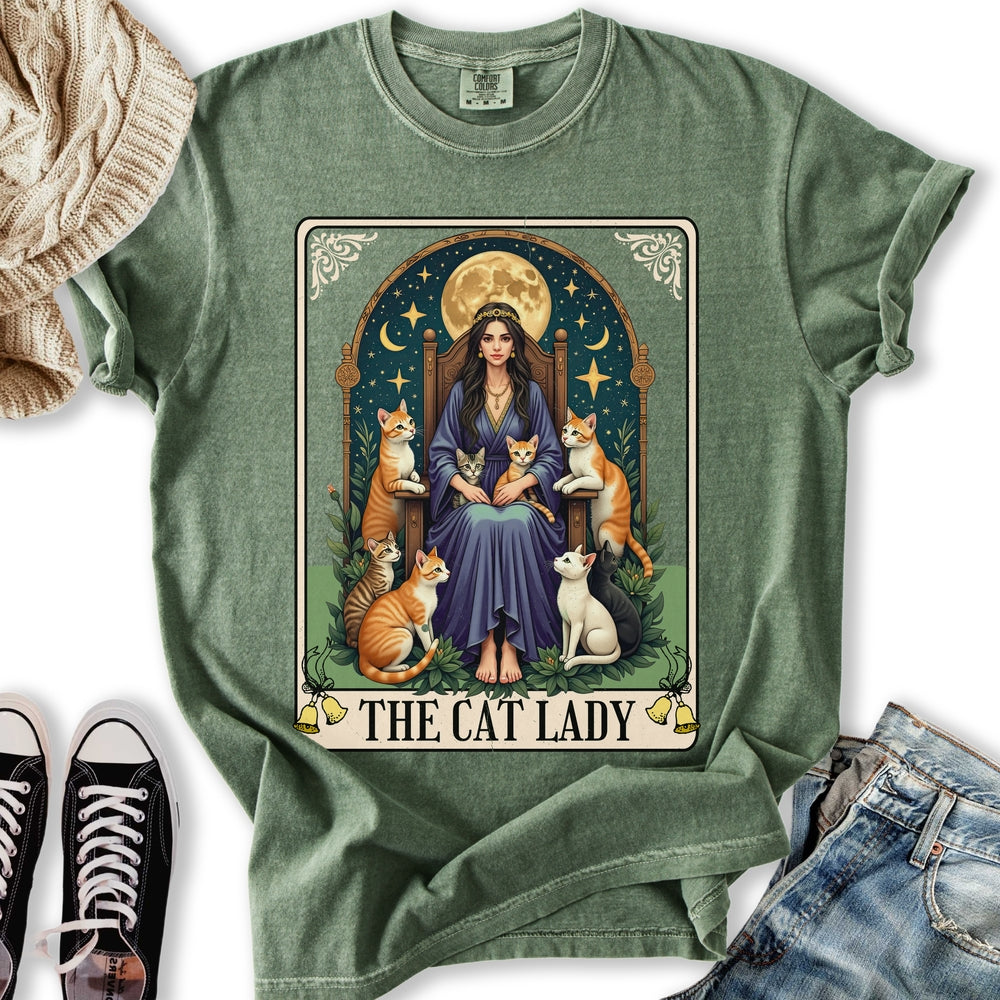 Ginger Cat Lady Tarot T-Shirt