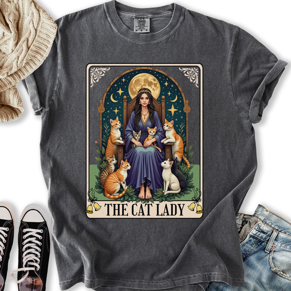 Ginger Cat Lady Tarot T-Shirt
