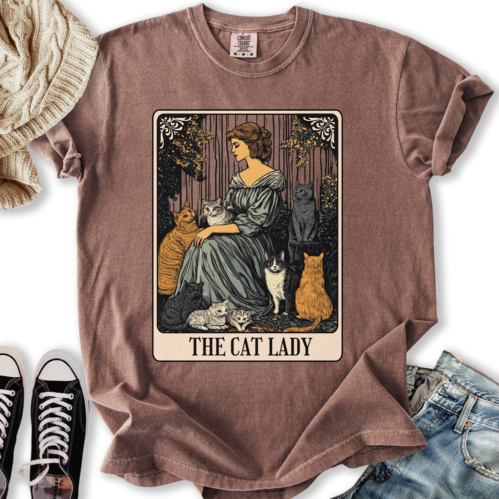 The Cat Lady Vintage Tarot T-Shirt